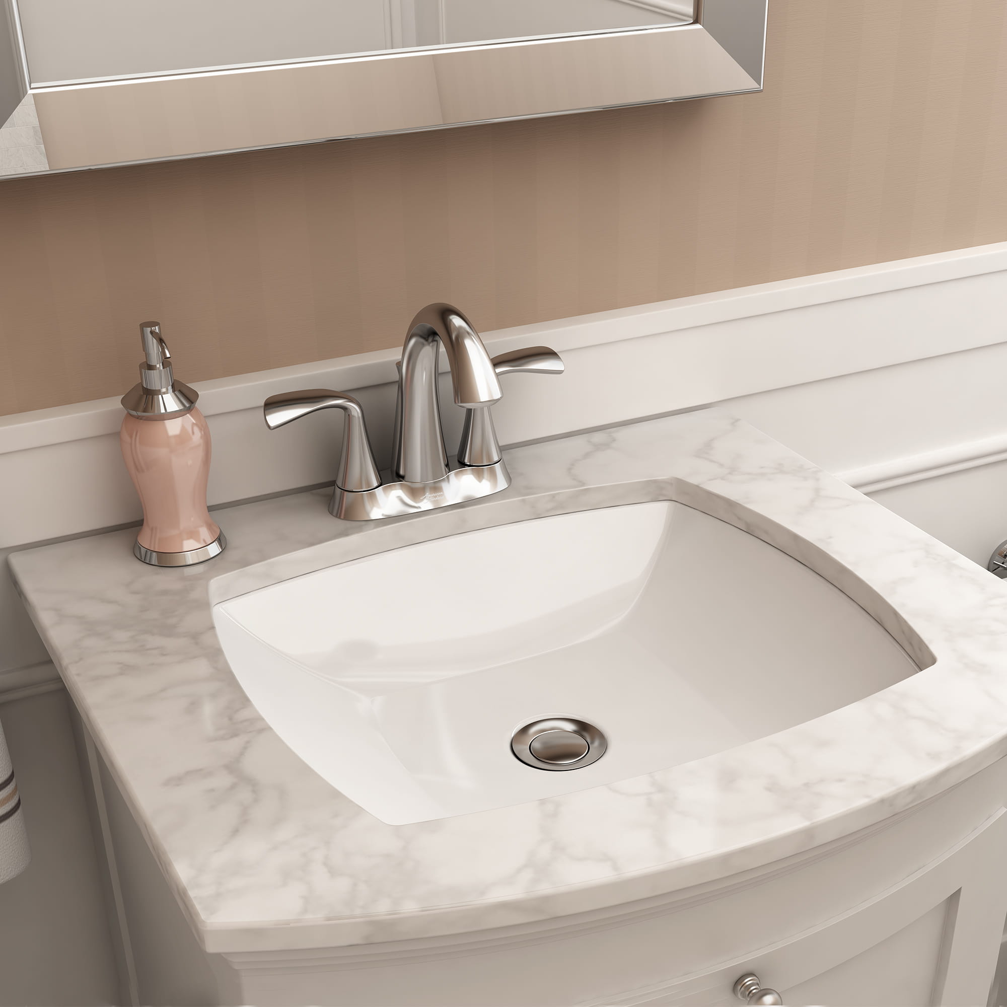 Fluent® 4-Inch Centerset 2-Handle Bathroom Faucet 1.2 gpm/4.5 L/min With Lever Handles